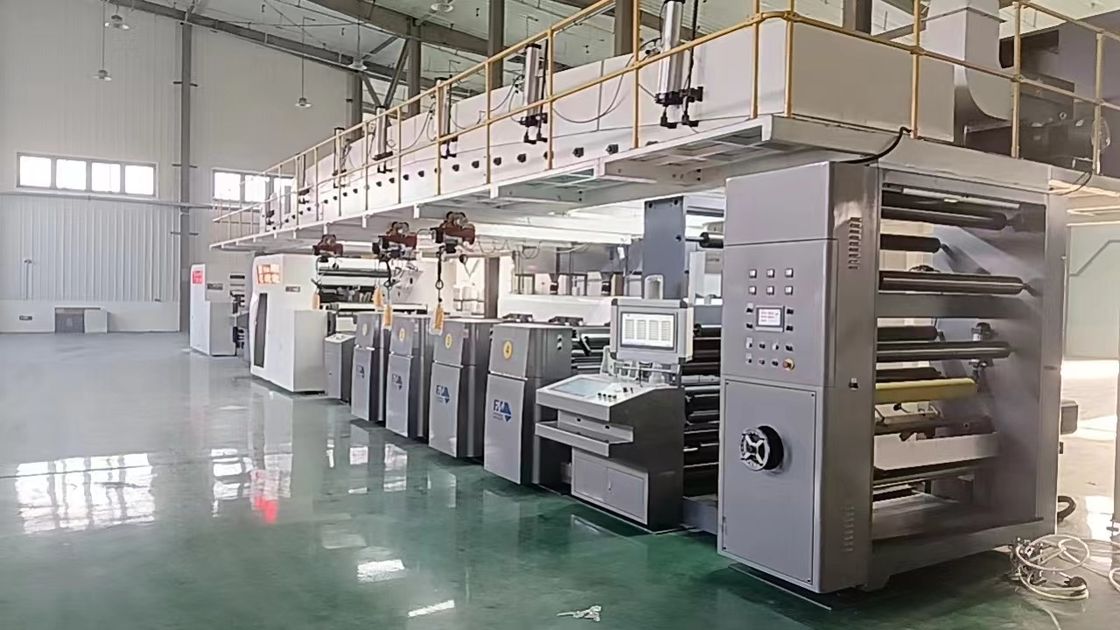 Max.Mechanical Speed 150m/min বড় Rewinder ব্যাসার্ধ 1524mm জন্য ফ্লেক্সো প্রিন্টিং ইউনিট
