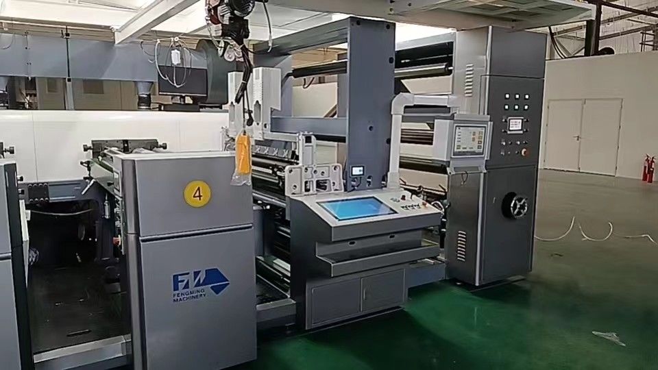 Max.Mechanical Speed 150m/min বড় Rewinder ব্যাসার্ধ 1524mm জন্য ফ্লেক্সো প্রিন্টিং ইউনিট