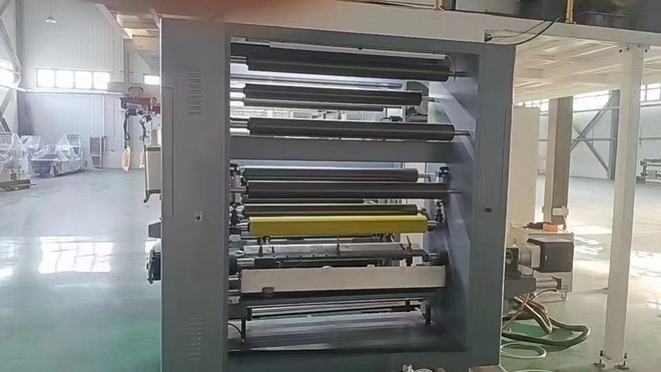Max.Mechanical Speed 150m/min বড় Rewinder ব্যাসার্ধ 1524mm জন্য ফ্লেক্সো প্রিন্টিং ইউনিট