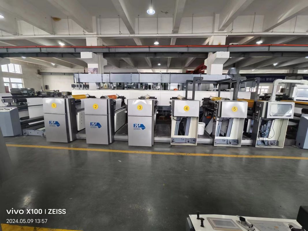 240m/Min সার্ভো কন্ট্রোল FM-CS ফ্লেক্সোগ্রাফিক প্রিন্টিং মেশিন 100mm ওয়েব রোলার ব্যাসার্ধ সহ